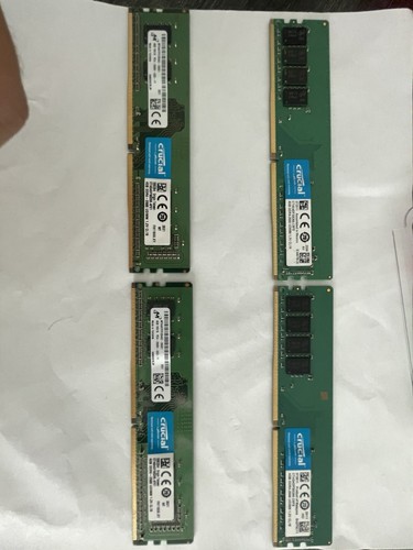 4x4 (16 Total gb) Crucial By micron DDR4 Ram (used) - Picture 2 of 2