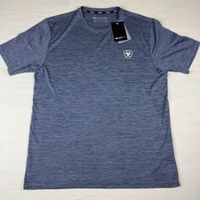 NUEVA Camiseta Ariat Charger Ariat Seal EE. UU. Gráfica AriatTEK Graystone Para Hombre’s M