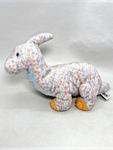 Ty Pluffies Clomps the Dinosaur 2005 Plush Stuffed Toy Beanie 00s