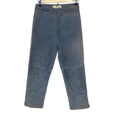Vintage Light Blue Leather Suede Pants - Women's Size 6