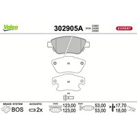 Valeo BremsbelÄGe Satz Vorderachse Passend FüR Opel Adam | 302905A