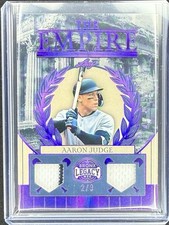 2025 Leaf A Bronx Legacy Aaron Judge The Empire Dual Relic Purple /9