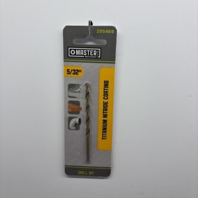 5/32 x 3-1/8 In. High-Speed Steel Drill Bit, Titanium Nitride Coated - 295469