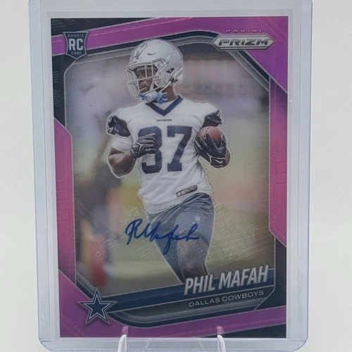 2025 Panini Prizm - Rookies Phil Mafah #378 Pink Prizm Auto Cowboys 🔥🔥