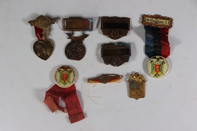 Lot of VTG Fraternal Medals & Ribbons   Knights of the Golden Eagle K.G.E (c2)