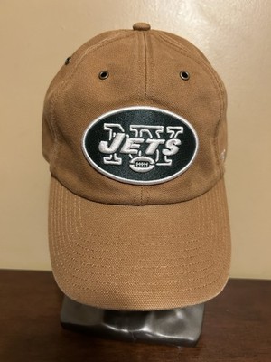 New York Jets Carhartt x '47 Clean Up Hat Duck Cloth Brown OSFM NEW SAMPLE