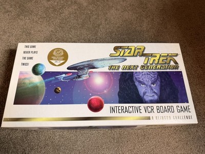 Star Trek Next Generation Klingon Challenge Interactive VCR Board Game Sealed