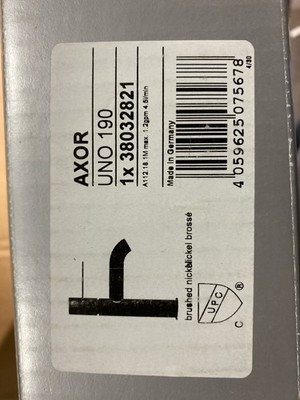 Axor Uno Loop 38032821 1.2 GPM Brushed Nickel Bathroom Faucet - German Engineere