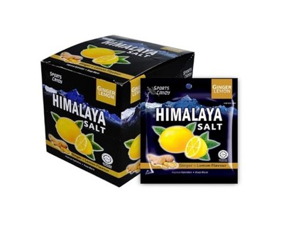 Himalayan Salt Candy Lemon Ginger Mint Throat Soothing Fresh Breath 12 Packs
