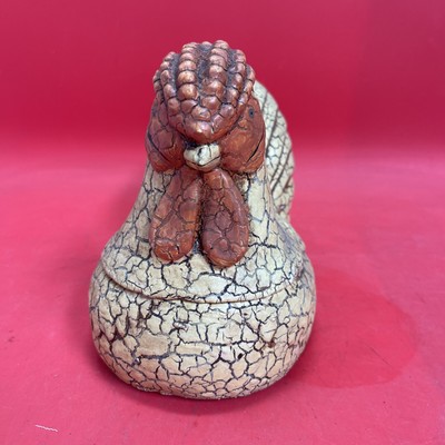 Vintage Rustic Farmhouse Décor Paper Mache Rooster Storage