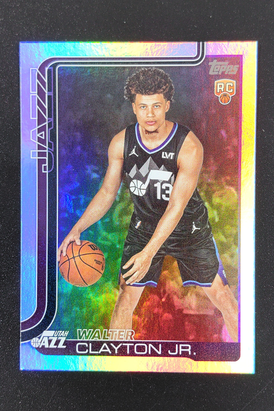 2025-26 Topps Walter Clayton Jr. Holo Foil RC /50 #218 Utah Jazz