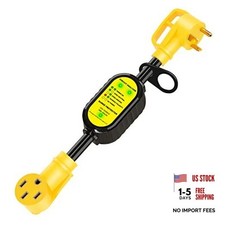 30 Amp to 50 Amp RV Adapter, Patented 4200Joules Electrical TT-30P / 14-50R