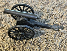 Cast Iron  Brass Miniature Toy Field Cannon