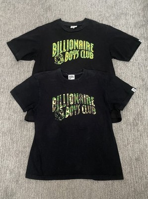 x2 BBC - Billionaire Boys Club - Black Arch Logo Shirts - Size Mens XL & Youth L