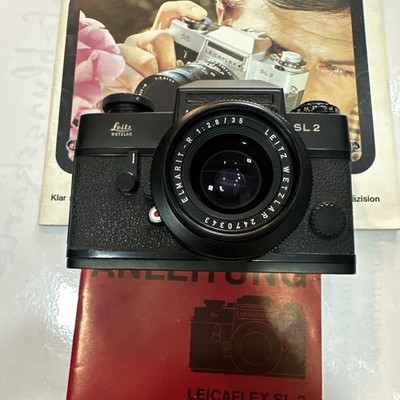 Leitz Leicaflex SL 2 +ELMARIT 35mm 2.8 anaolge Spiegelreflexkamera