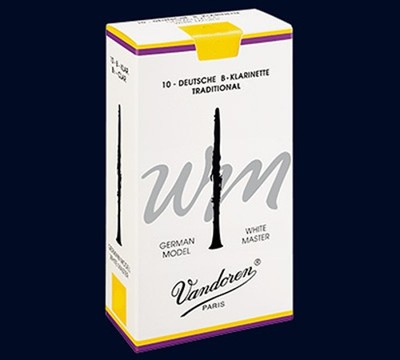 Vandoren White Master 2,5 Traditional Klarinettenblätter deutsches System 10 Stk