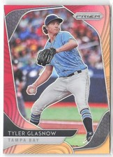2020 Panini Baseball Prizm Tyler Glasnow Red-Orange #176 Tampa Bay Rays