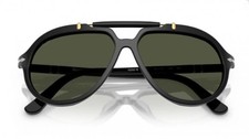 Persol Sunglasses 0202S Senna Brands Col. 95/31 57 Black Lenses Green
