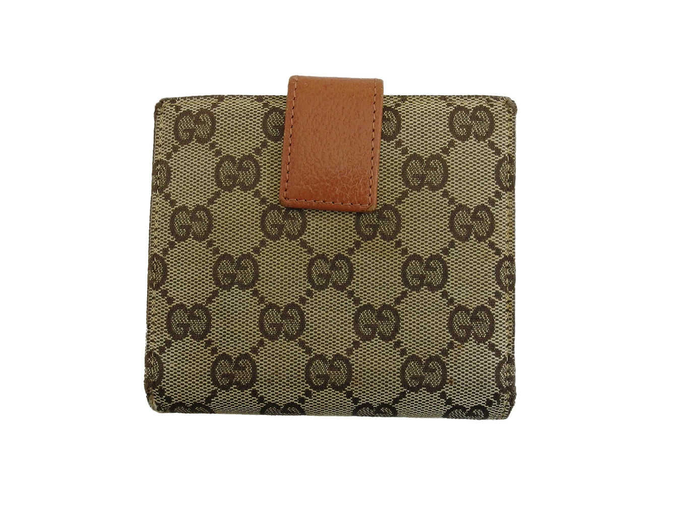 GUCCI Bifold Wallet GG Pattern Eclipse Brown Leat… - image 2
