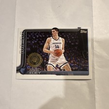 Topps Zach Edey Rookie #186 Memphis Grizzlies Basketball 2025-26
