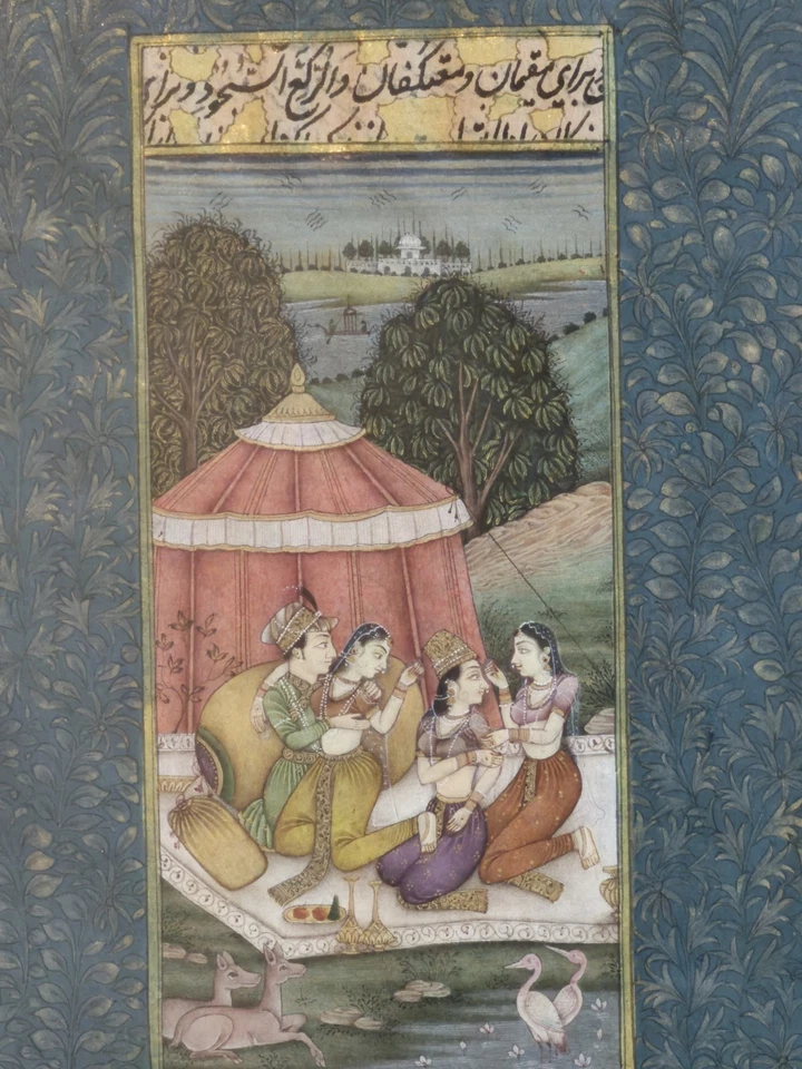 Conjunto De Colección De Pinturas Estilo Mogol Indio Por Premio Nacional Babulal Marotia... Foto 2 de 4