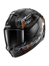 CASCO INTEGRALE SHARK RIDILL 2 MOLOKAI KSO NERO ARANCIONE ARGENTO TAGLIA M