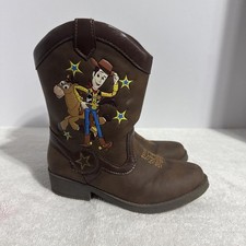 Disney Pixar Toy Story Woody And Bullet Cowboy Boots Size 11 Boys