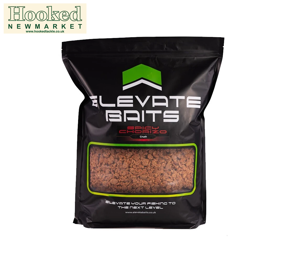 Elevate Baits Spicy Chorizo Crush 5kg Bag - Carp Fishing Boilie Crush