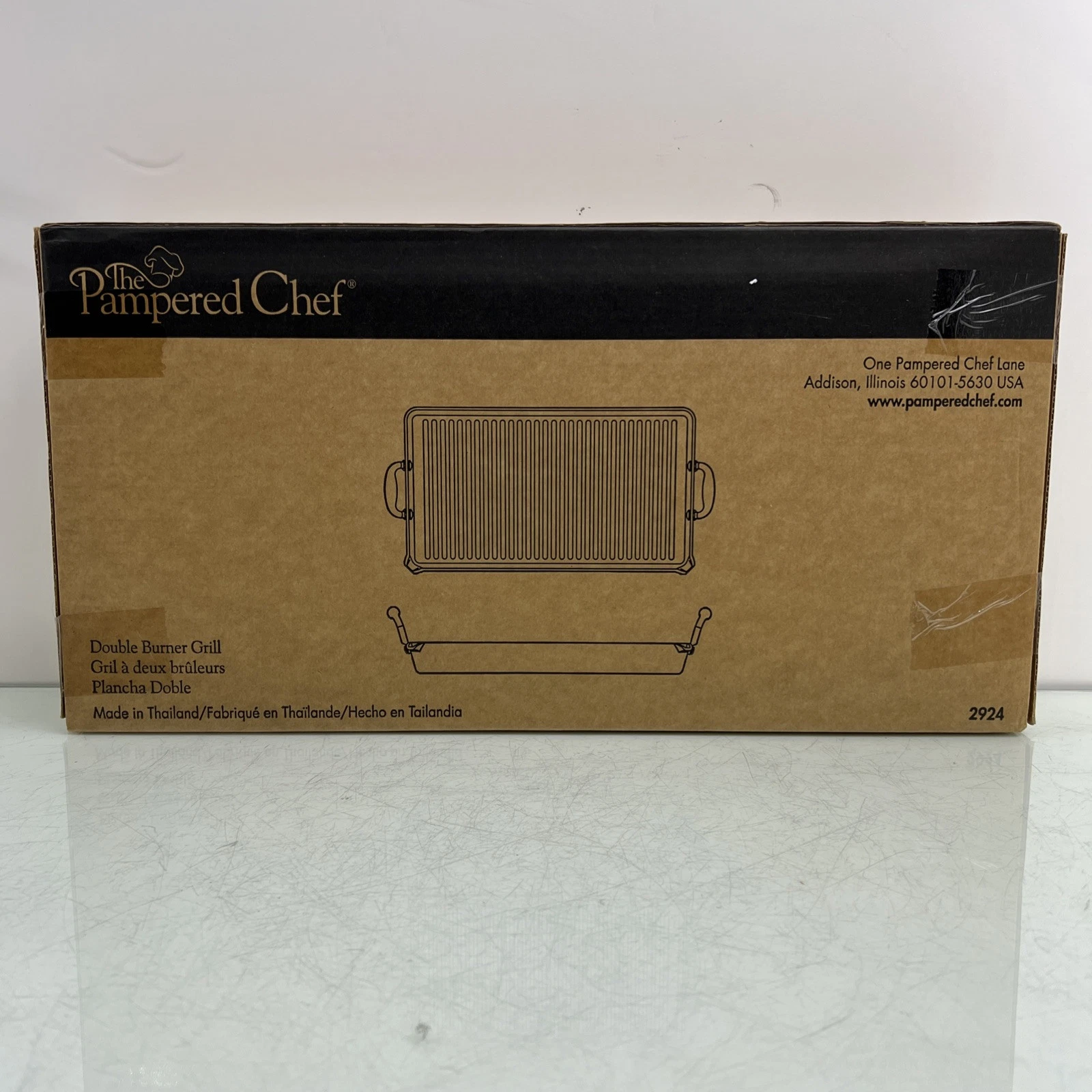 Pampered Chef Double Burner Grill Retired 2924 New Sealed