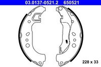 NEU - ATE 03.0137-0521.2 Bremsbackensatz FüR Seat Skoda