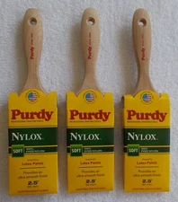 (3) NEW 2.5" Purdy Nylox Sprig Paint Brush
