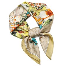 27.5" Silk Scarf of Women's Fashion Head Scarf Square Neck Satin Scarfs for B...