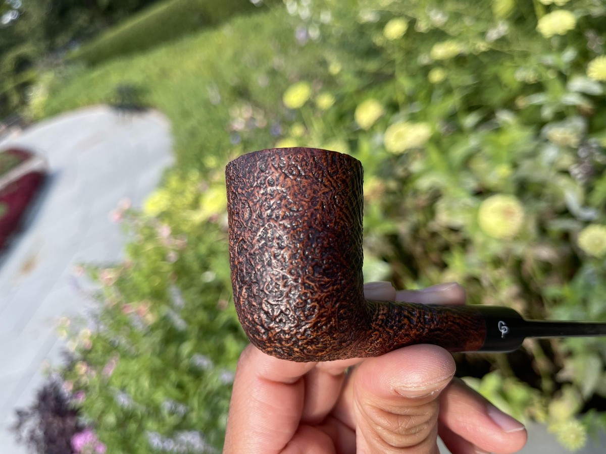 Vintage Charatan's Make Sandblasted Estate Pipe 391DC Made