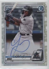 2020 Bowman Chrome Prospect Auto Refractor 307/499 Lewin Diaz #CPA-LD Auto uk2