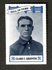 1992 Wiz Aiwa Yankees Hall Of Fame Classics Clark C. Griffith Card NNO VG