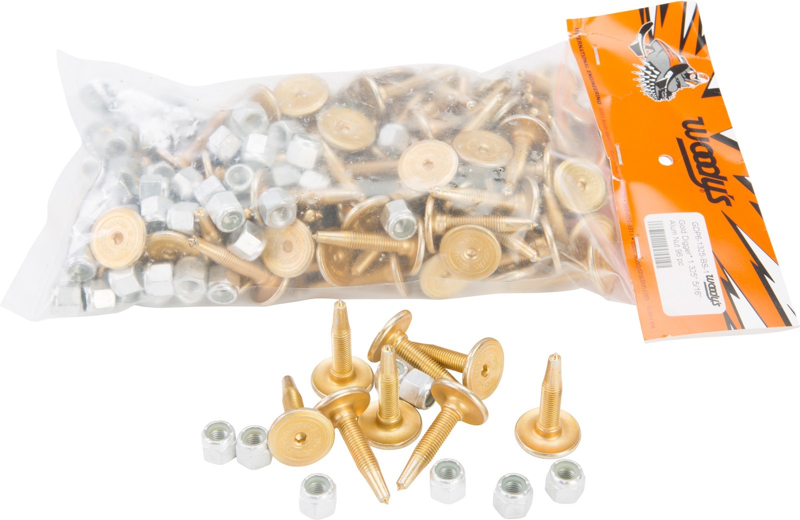 Woodys GDP6-1325-BS Gold Digger Carbide Studs 1.325