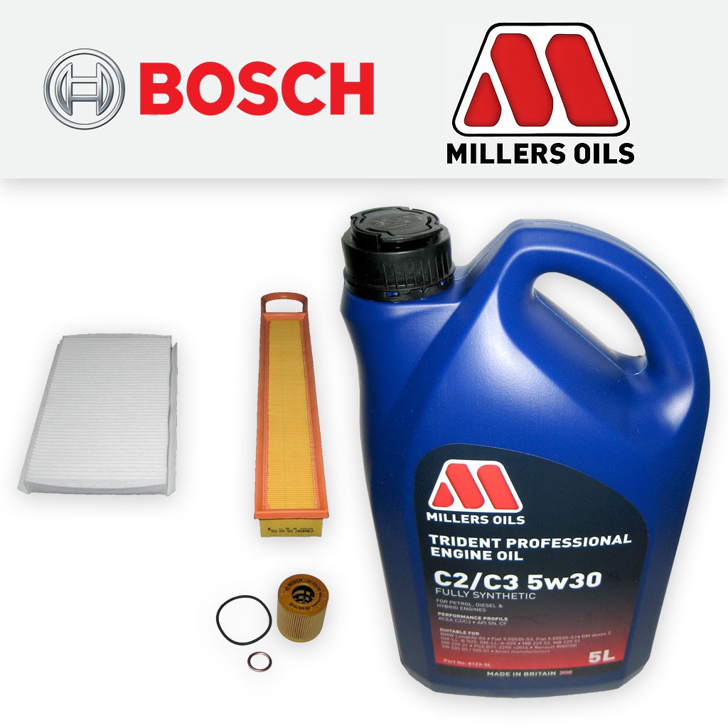 SERVICE KIT CITROEN C3 PICASSO 1.6 PETROL OIL AIR CABIN FILTERS +OIL (2009-2015)