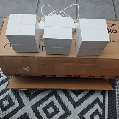Tenda Nova MW6 AC1200 Mesh WiFi System 3er Set Dual-Band 1200 Mbps Weiß OVP