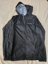Black Columbia Sportswear Zip-up Rain Coat Jacket Size 14-16