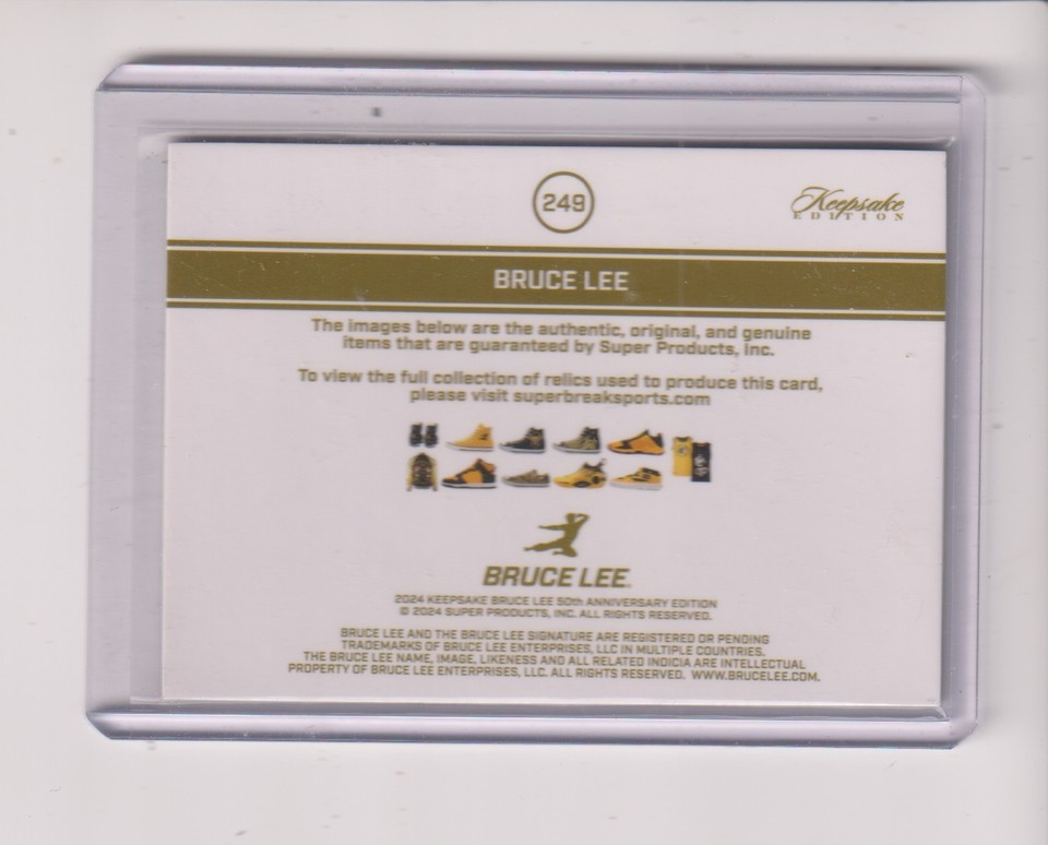 2024 BRUCE LEE KEEPSAKE EDITION TRIPLE RELIC | eBay