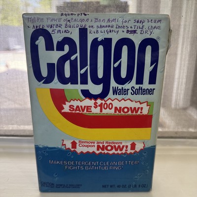 Calgon Water Softener Powder Box Discontinued good TV/Movie prop 80 Percent Full