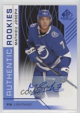 2018 Upper Deck SP Game Used Authentic Rookies Blue Mathieu Joseph #156 Auto y1g