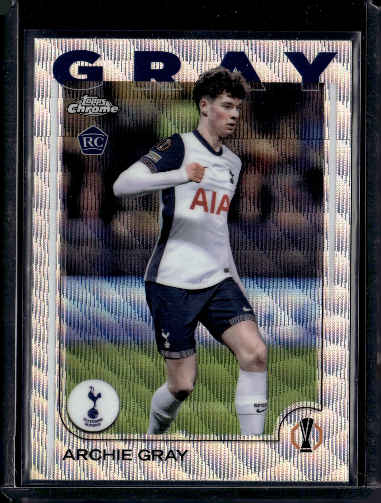 2024-25 Topps Chrome UEFA Club Competitions #170 Archie Gray Wave Refractor