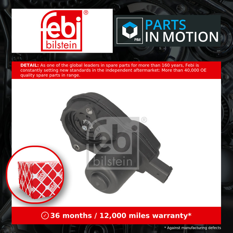Brake caliper servo motor fits AUDI A4 B8 2.0D Rear 07 to 15 8K0998281A Febi New