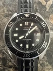 Vintage Seiko 2205-0769 Mini Apocalypse Black Dial Rubber Strap 17 Jewels Watch