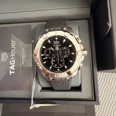 TAG FORMULA 1 QUARTZ 43mm BLACK Men's Watch RUBBER band CAY1110 BLACK
