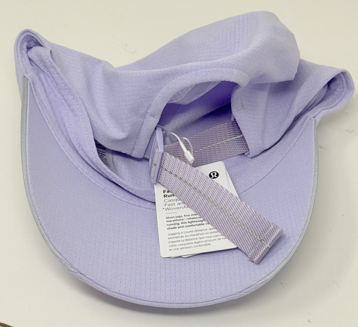 NWT Lululemon Womens Fast and Free Running Hat Woven Lavender Frost Sz L/XL $_57.JPG?set_id=880000500F main image 2