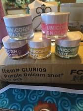 Unicorn Snot ,Body ,face Glitter Gel New Sealed ,5 Pack Each Color 1.7 Oz