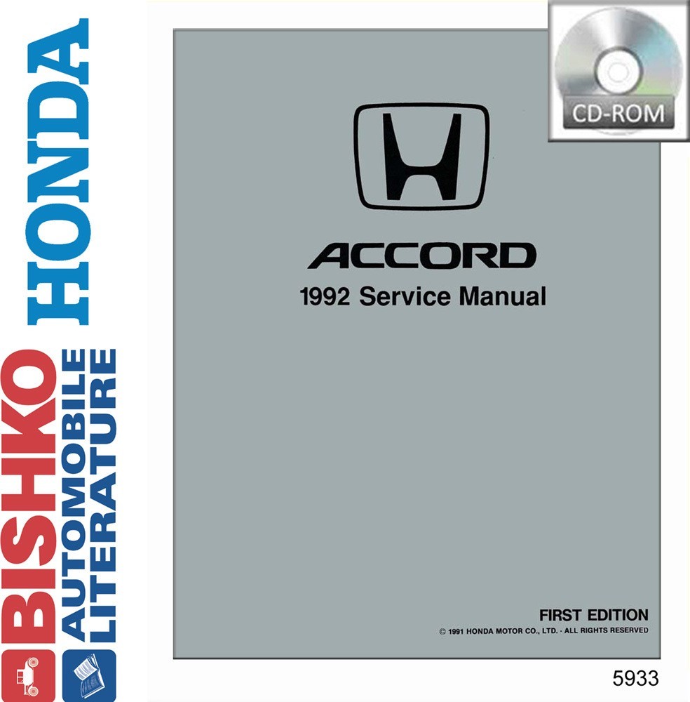 1992 Honda Accord Factory Shop Service Manual CD | eBay