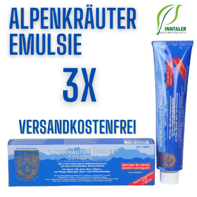 3x Frohne Original Alpenkräuter Emulsie 200 mit Tiroler Latschenkiefernöl Balsam